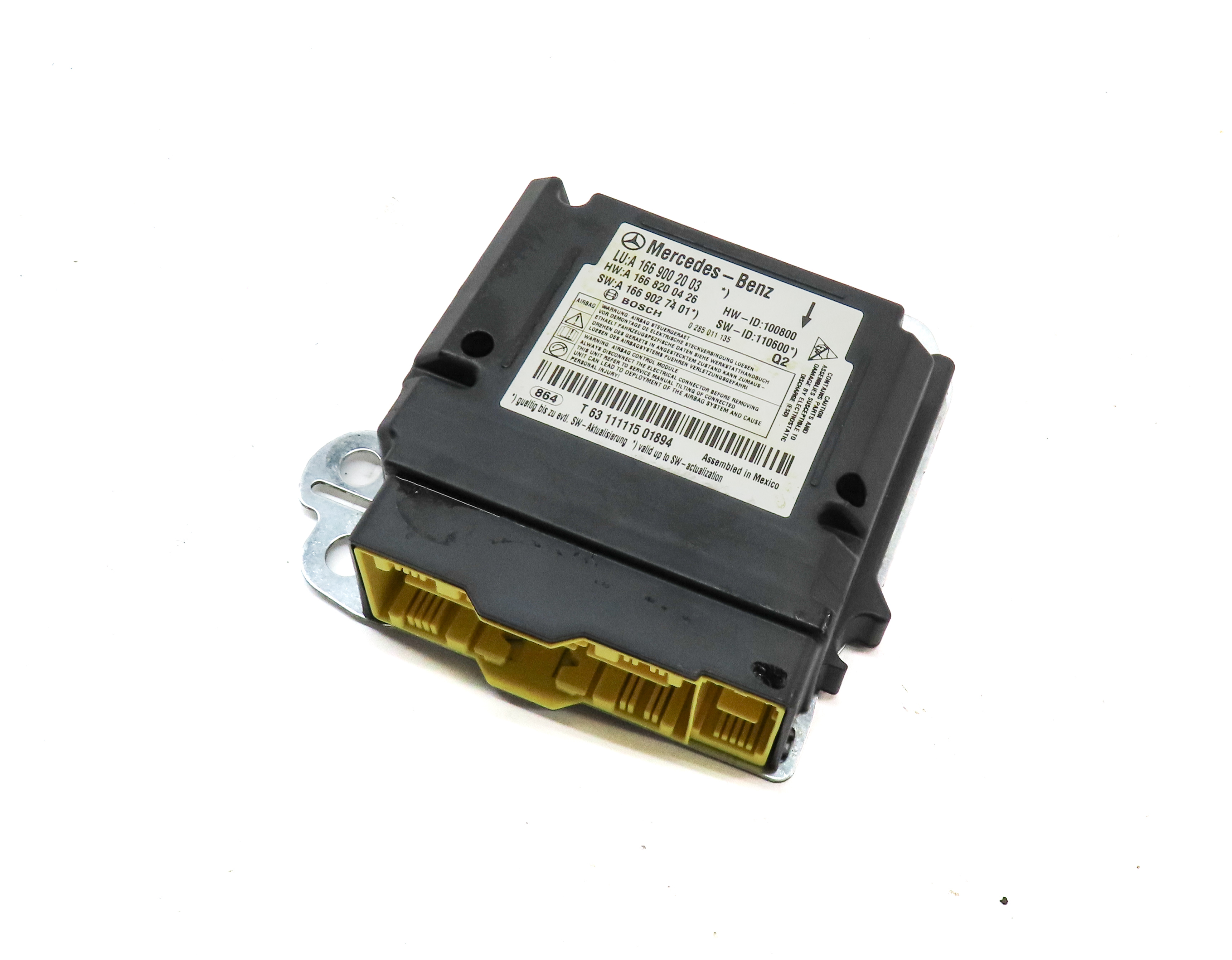 12-15 MERCEDES G550 G63 GL350 GL450 GL550 ML350 ML550 (X166 W166) SRS BAG MODULE — exact item pictured